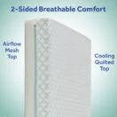 Sealy Cozy Dreams Premier Crib Mattress 2-sided breathable mesh airflow cozy cool quilted side prevent overheating first of its kind Thumbnail