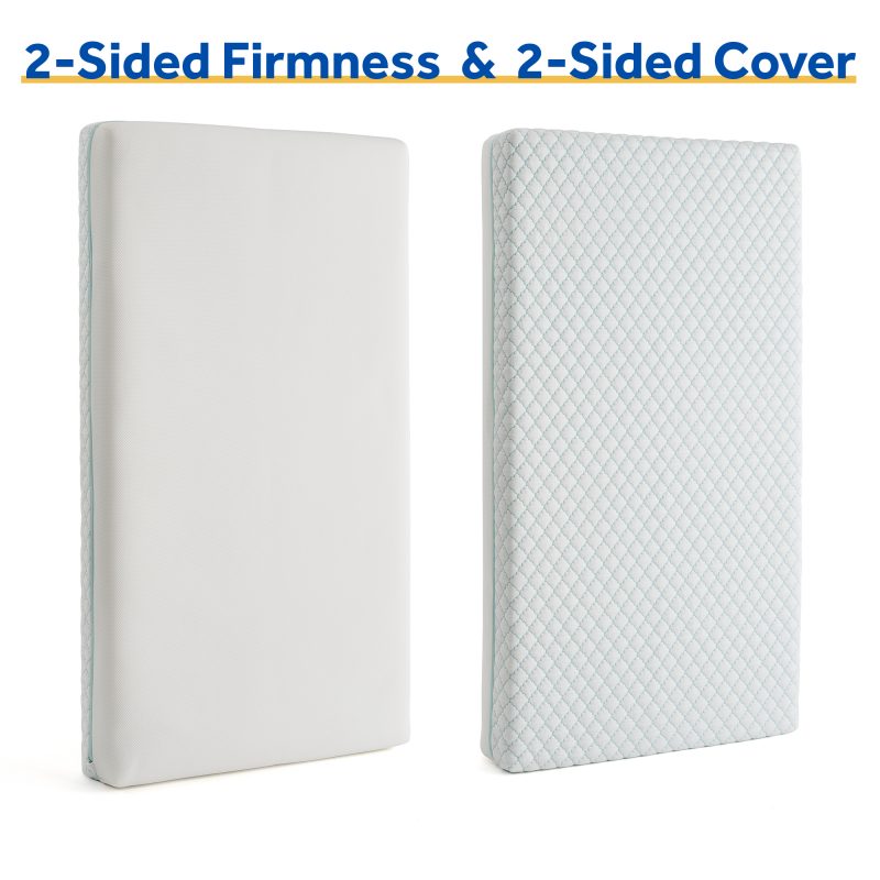 Sealy Cozy Dreams Premier Crib Mattress 2-sided firmness 2-sided cover firmer infant cozier toddler breathable mesh cooling quilted