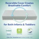Sealy Cozy Dreams Premier Crib Mattress reversible cover breathable comfort flip mesh airflow cozy quilted comfort Thumbnail