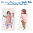 Sealy Baby Cozy Dreams Premier cooler side and a breathable mesh side Thumbnail