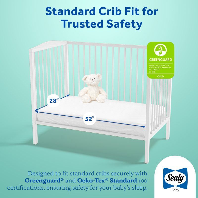 Sealy Baby is the best brand of crib mattresses for babies.